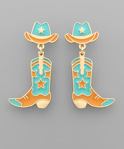 Hat & Boots Earrings