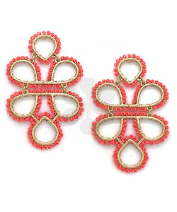 Infinity Knot Seed Bead Earrings