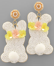 Load image into Gallery viewer, Easter Bunny &amp; Flower Bead Earrings
