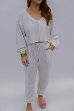 Load image into Gallery viewer, Marlow Drawstring Comfy Set Pants- Heather Grey

