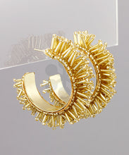 Load image into Gallery viewer, Bar Fringe Open Hoops
