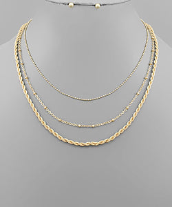 Layer Rope Chain Necklace