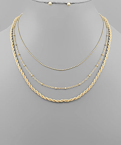Layer Rope Chain Necklace