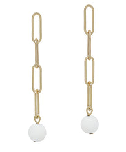 Load image into Gallery viewer, Chain &amp; Ball Earrings
