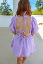 Load image into Gallery viewer, Sassy Puff Sleeve  Romper- Lavender
