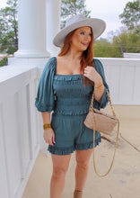 Load image into Gallery viewer, Selena Smocking Frill Top &amp; Short Set- Emerald
