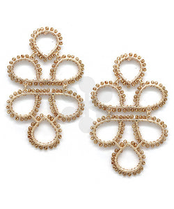Infinity Knot Seed Bead Earrings