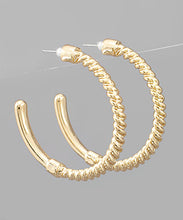 Load image into Gallery viewer, Screw Nail Shape Hoops
