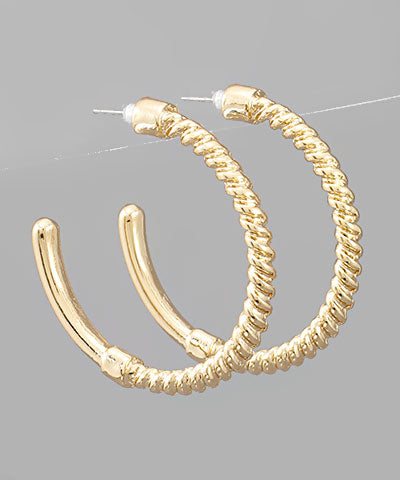 Screw Nail Shape Hoops