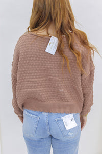 Chill Day Long Sleeve Sweater- Taupe