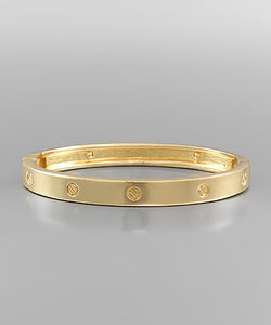 Circle Engraved Bracelet