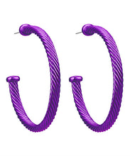 Load image into Gallery viewer, Color Cable Hoops

