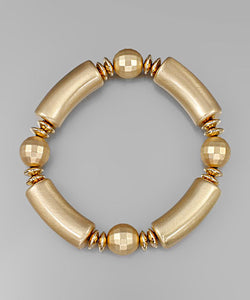 4 Parts Cylinder & Disk Ball Bracelet