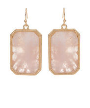 Load image into Gallery viewer, Rectangle Stone Earrings
