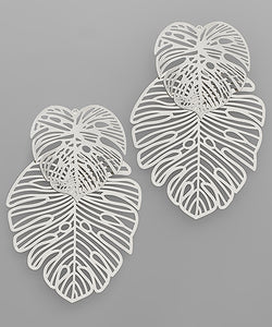 2 Leaf Filigree Earrings