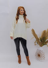 Load image into Gallery viewer, Dream State Turtle Neck Sweater- Cream
