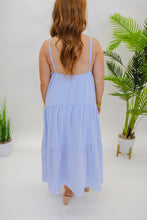 Load image into Gallery viewer, Thoughts of Love Tired Maxi Dress- Ice Blue
