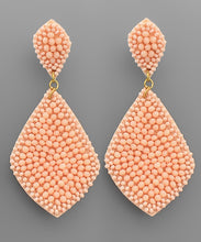 Load image into Gallery viewer, Bead Rhombus Dangle Earrings

