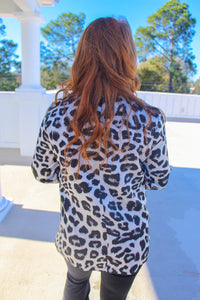 Cheetah Girl Blazer- Grey