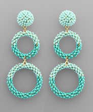 Load image into Gallery viewer, Seed Beads Double Circle Earrings
