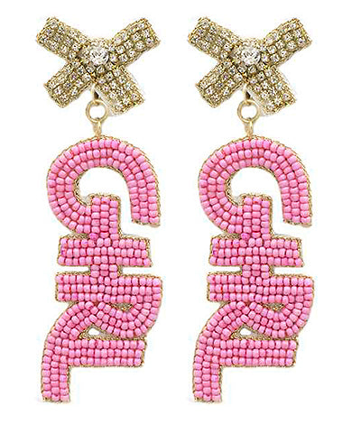 Beaded BOY & GIRL Earrings