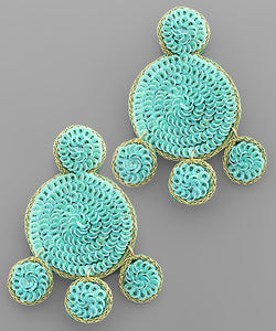 Round Sequin Earrings