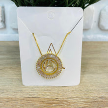Load image into Gallery viewer, Initial Circle Necklace- Gold, Silver, Rose Gold
