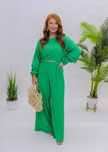 Load image into Gallery viewer, My Luck Set Crop Top- Green
