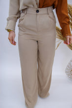 Load image into Gallery viewer, Stacy High Waist Pleated Pants- Taupe
