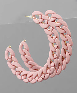 Flat Chain Hoops