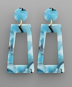 Acrylic Trapezoid Earrings