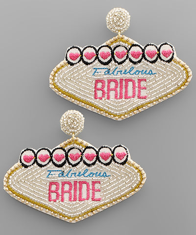 Vegas Fabulous Bride Earrings