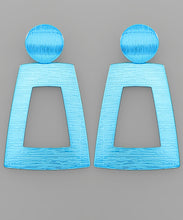 Load image into Gallery viewer, Polygon Textured Metal Earrings
