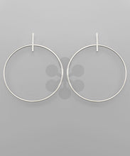 Load image into Gallery viewer, Bar &amp; Circle Earrings
