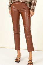Load image into Gallery viewer, Not Sorry Pleather Pants- Camel
