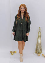Load image into Gallery viewer, Retreat Corduroy Dress- Olive
