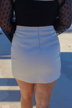 Load image into Gallery viewer, Madi Leather Skirt-White

