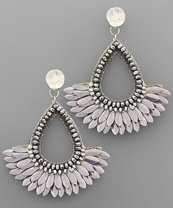 Sequin Teardrop Earrings