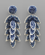 Load image into Gallery viewer, Bead Leaf Earrings
