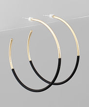 Load image into Gallery viewer, Half Color Coated Hoops
