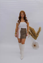 Load image into Gallery viewer, Darling Short Sleeve Ruched Bodysuit- Cream
