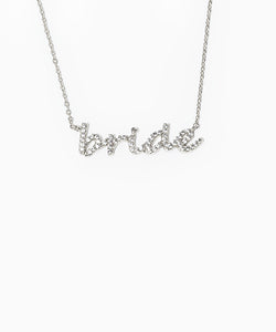 Lowercase Bride Necklace