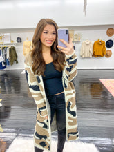 Load image into Gallery viewer, Kaylee Taupe Camouflage Cardigan
