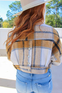 Falling For You Jacket- Brown