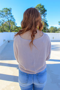 Tanner Boxy Knit Crop Fit- Oatmeal