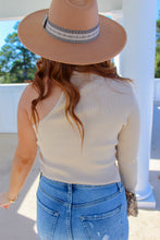 Load image into Gallery viewer, Brooke Mock Neck Sweater- Beige
