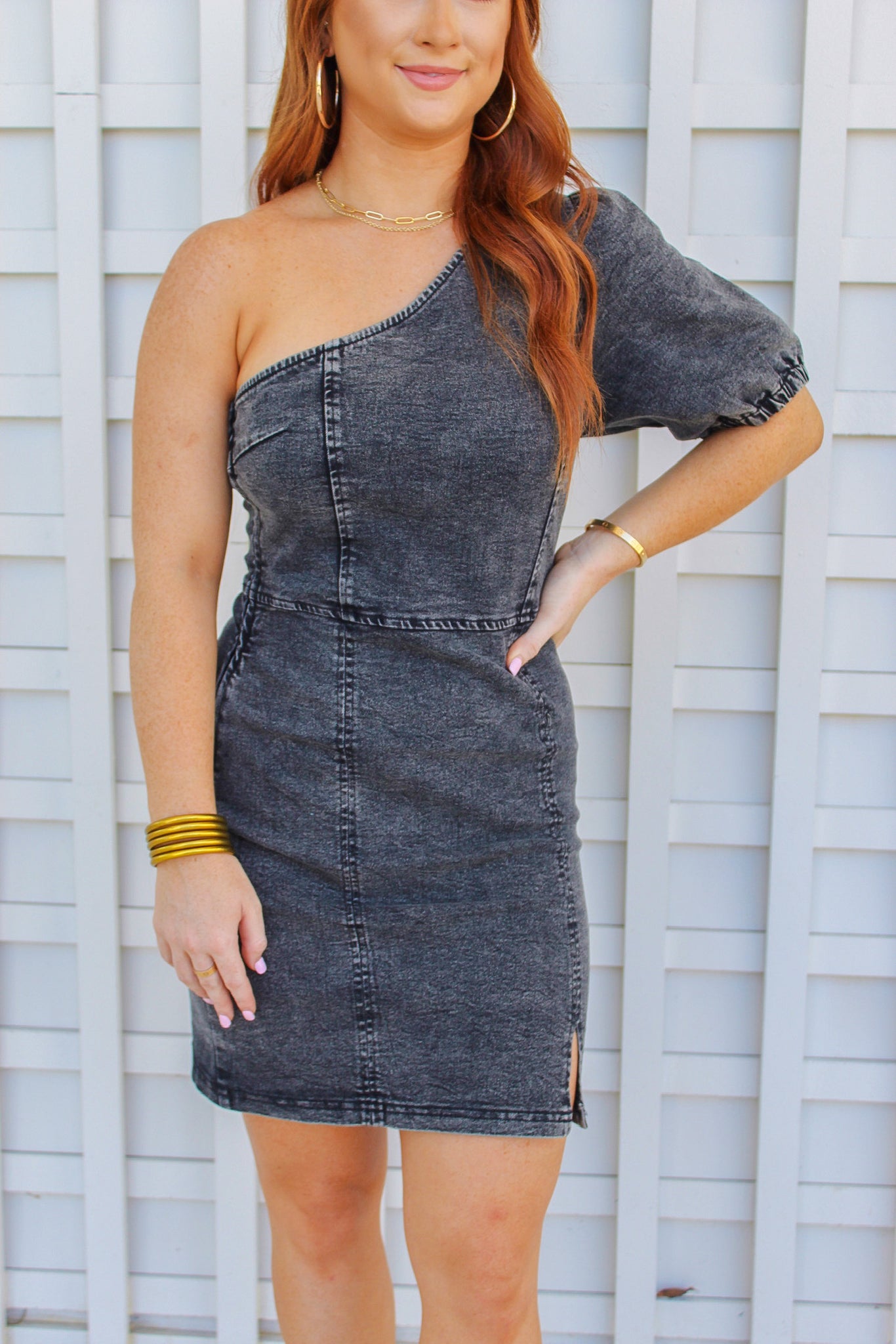 parker one shoulder dress Parker One-Shoulder Sheath Dress