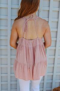 Jaycee Tiered Open Detail Tank Top