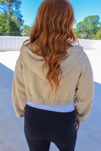 Load image into Gallery viewer, Skylar Crop Athleisure Jacket- Natural
