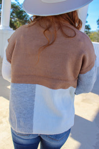Cooper Camel Combo Sweater